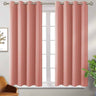 LXINDIA Curtains Homestan Blackout Curtains 5 Feet Long Set of 2  (Peach)