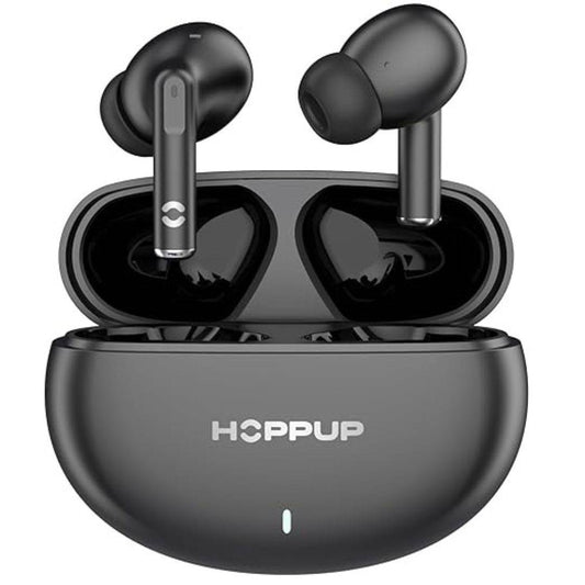 LX INDIA ear buds Jet Black HOPPUP AirDoze Fusion Earbuds with 40 Hours Playtime