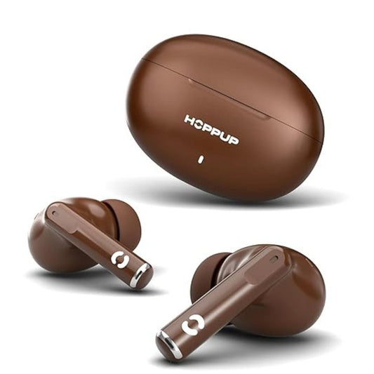 LX INDIA Earbuds Brown HOPPUP AirDoze S40 Earbuds with 13MM Drivers