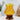 LX INDIA Candle Holders Hosley® Glass Pillar Candle Holder| Yellow Pillar Candle Holder