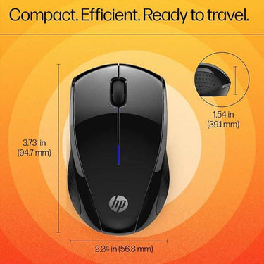 LXINDIA Mice HP 220 Silent Wireless Mouse (391R4AA) Black