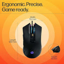 LXINDIA Mice HP G360 RGB USB Wired Gaming Mouse 6200 DPI (4QM92AA)