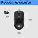 LXINDIA Mice HP M070 Ergonomic Wired Mouse