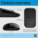 LXINDIA Mice HP Z3700 Dual Black Mouse Up to 1600 dpi 758A8AA