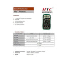 LXINDIA multimeters HTC Instrument Mas 830L Digital Pocket Multimeter Dmm