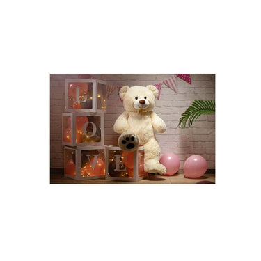 LXINDIA Toys Hug N Feel 4 Feet Cream Giant Teddy Bear Cuddly Stuffed Animal for Kids