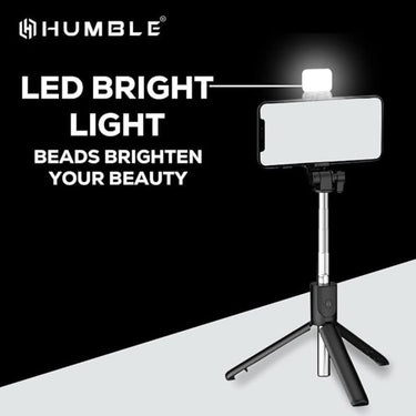 LXINDIA Selfie Sticks HUMBLE Bluetooth Selfie Sticks with Remote and Selfie Light