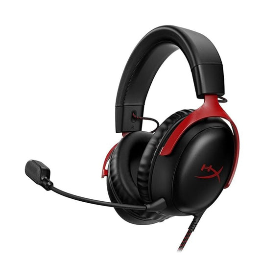 LX INDIA Headphones and Headsets HyperX Cloud III Wired Gaming Over Ear Headset BlackRed (727A9Aa)