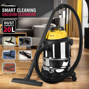 LXINDIA vacuum cleaner IBELL 2012WBPLUS Vacuum Cleaner 20L 1400W (Yellow)