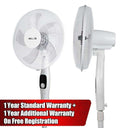 LXINDIA Pedestal fan IBELL CLASSY P16 SB Pedestal Fan 5 Leaf with Remote (WHITE)