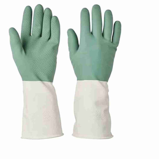LX INDIA Gloves Ikea Faux Leather Tssp Cleaning Gloves, Green, Medium, Pack of 1