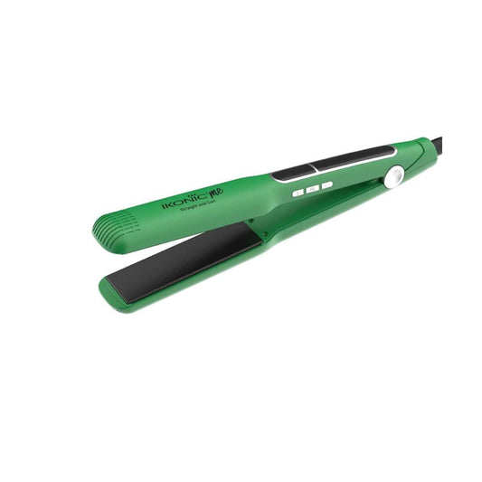 LXINDIA Straightener Ikonic 2 in 1 Straight n Curl Wide Hair Straightener (Green)