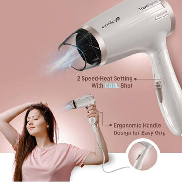 LXINDIA Dryer Ikonic Travel Express Foldable Hair Dryer 1400W