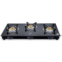 LXINDIA Gas Cooktop Impex 3 Burner Glasstop Gas Stove SPECTA 3B NEO