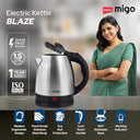 LXINDIA Kettle Impex Migo Stainless Steel Electric Kettle 1.5 Litre 1500 Watts