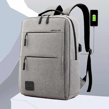 LXINDIA Bag Impulse EmpowerElite 25L Unisex Water Resistant Travel Laptop Backpack with USB Charging Port(Grey)