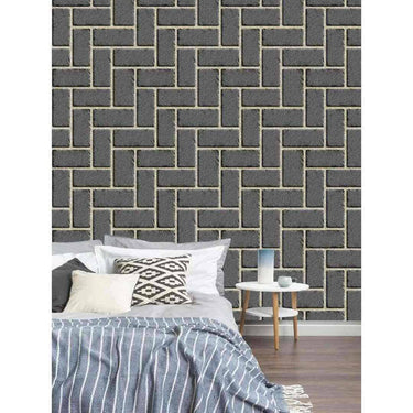 LXINDIA Wallpaper Indian Royals Brick Design Vinyl Self Adhesive Home Decor Wallpaper