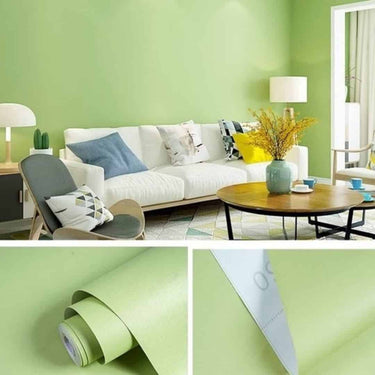 LXINDIA Wallpaper Indian Royals Light Green Colour Plain Wallpaper for Walls