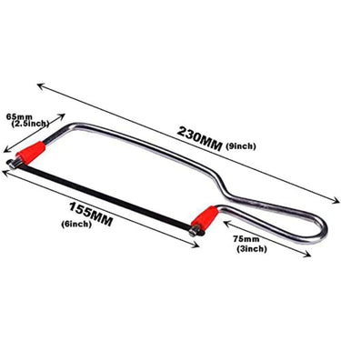 LXINDIA Hand Tools Inditrust Steel Junior Saw Mini Hacksaw Frame with 20 Blades