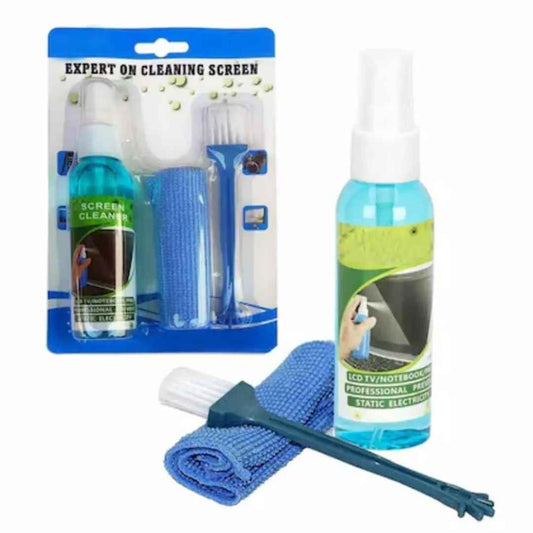 LX INDIA Mobile Cleaning Kit Inefable 3 in 1 Cleaning Kit Set for Screen,Pc,Laptops,Mobile,Moniters,LCD (Pack of 2)
