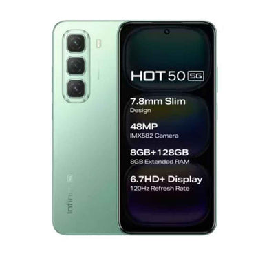 LXINDIA Smart phone Infinix Hot 50 5G, Sage Green (8GB, 128GB)