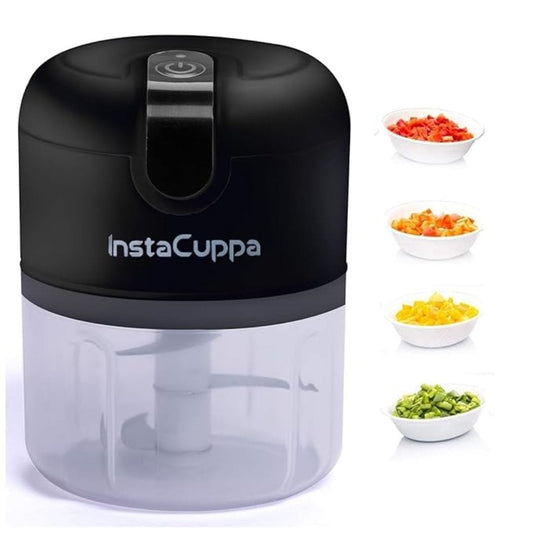 LX INDIA Chopper Black InstaCuppa 250 ML Mini Electric Chopper for Kitchen