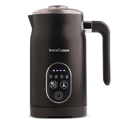 LX INDIA Electric Milk Frother InstaCuppa 4-in-1 Electric Milk Frother with Smart Temperature Control - 500 Watts Black