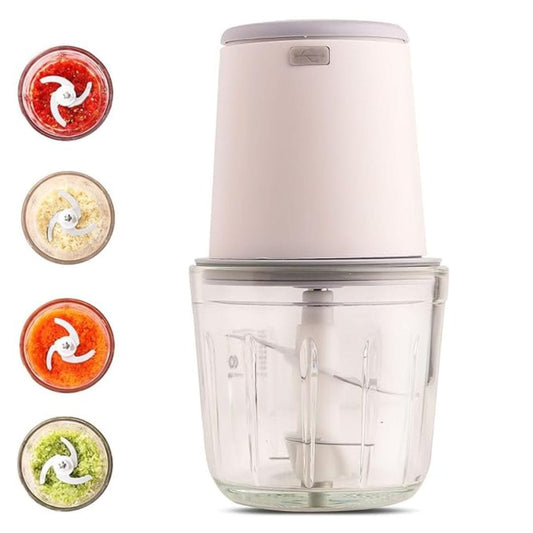 LX INDIA Chopper InstaCuppa 600 mL Rechargeable Electric Chopper (White)