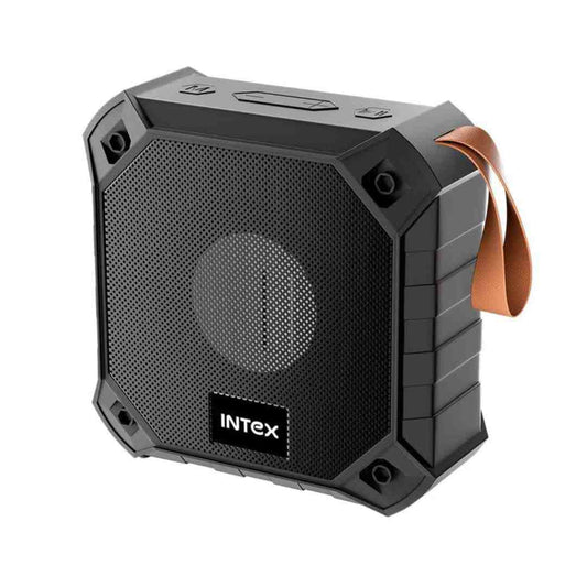 LX INDIA SPEAKER Intex 101-Pro 5W Wireless Portable BT Speaker | Upto 10hour Play Time | in-Build Mic and Handsfree Calling | 10m Bluetooth Range & Multiple Connectivity Mode (Black)