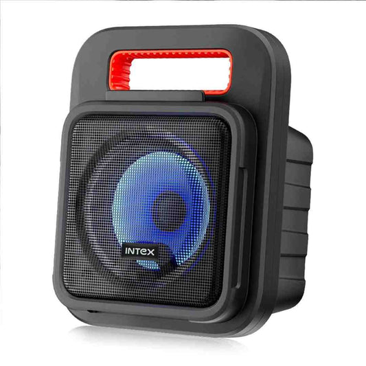 LX INDIA SPEAKER Intex IT 202 Portable Bluetooth Speaker, Front RGB Lights, FM Radio Function, Karaoke MIC, TF Card Playability, BT v5.0, Easy to Carry Handle