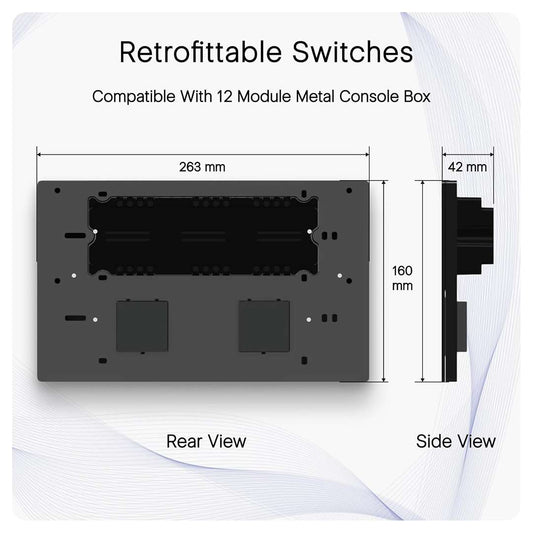 LX INDIA Wifi switch board IOTICS Smart Wifi Switch Board: 6 x Switch, 2 Fan & 2 Smart Plug Module. Touch Control, Remote, App Control. Voice Control with Alexa & Assistant. Smart Touch Switch Board For Home Automation (Grey)