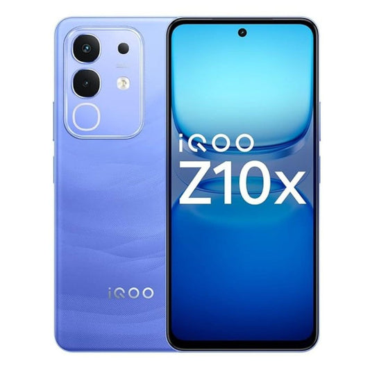 LX INDIA Mobile Phones 6GB+128GB iQOO Z10x 5G (Ultramarine)