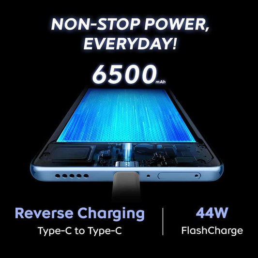 LXINDIA Mobile Phones iQOO Z10x 5G (Ultramarine, 8GB RAM, 256GB Storage