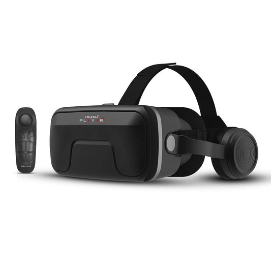 LX INDIA VR Headset Irusu Play VR Ultra Headset for Mobile 2025 | VR Set with Adjustable Anti Blueray Resin 40mm HD Lens Bluetooth Remote | Mobile VR Gaming Set