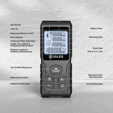 LXINDIA Measuring tools ISILER Laser Distance Meter 50M Range