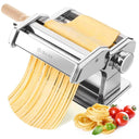 LXINDIA kitchen tool ISILER Pasta Maker 9 Adjustable Thickness Settings 2 in 1 Pasta Machine