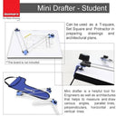 LXINDIA Instrument Box Isomars Mini Drafter with Sheet Container