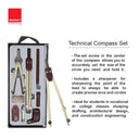 LXINDIA Instrument Box Isomars Technical Compass Set