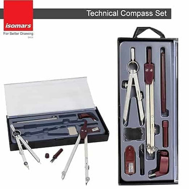 LXINDIA Instrument Box Isomars Technical Compass Set