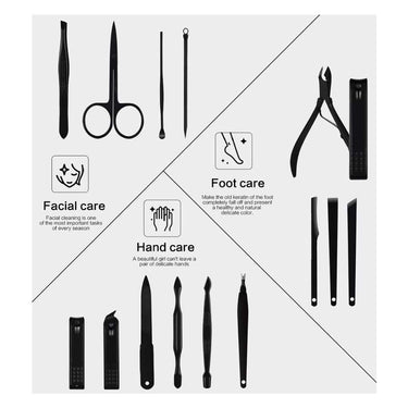 LXINDIA Nail Care Kit iSweven Manicure Set Nail Clippers Set 15 in 1 Grooming Kit