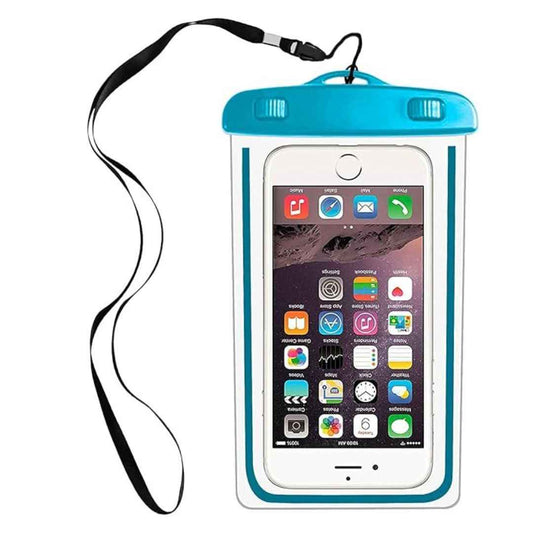 LX INDIA Waterproof Mobile Pouches iTronix Waterproof Mobile Pouch (Blue) (Pack of 2)