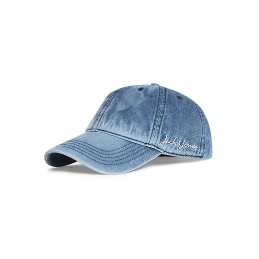LX INDIA Caps and Hats JACK & JONES Blue Denim Logo Print Cap
