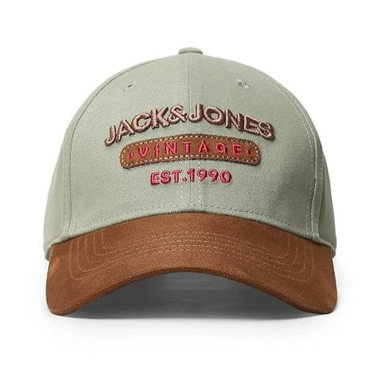 LX INDIA Caps and Hats JACK & JONES Men's Cotton Cap  Desert Sage