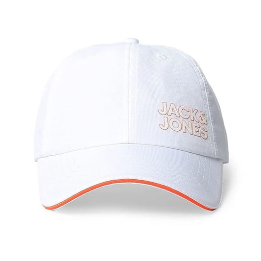LX INDIA Caps and Hats JACK & JONES Men's Polyester Baseball Cap (White)