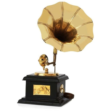 LXINDIA Show Piece JaipurCrafts Sparkle Square Gramophone Showpiece