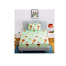 LXINDIA Cloth and Sheets JAMUWAL Cotton Green Icecream Single Kids Bedsheet