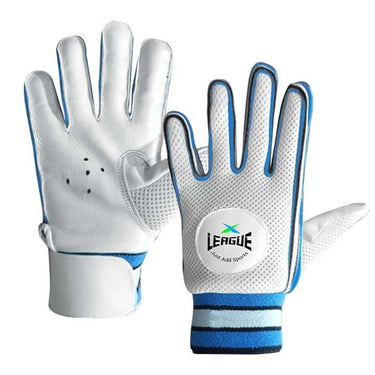 jaspo League Cricket Batting Gloves-for Beginner Players Leather Palm