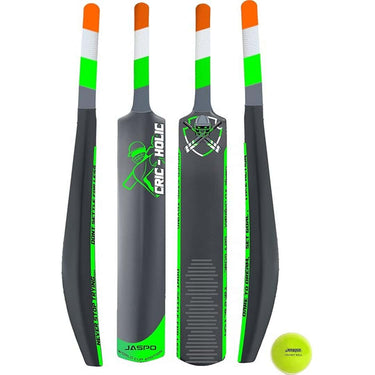 LXINDIA Cricket kit Jaspo CRIC Holic Senior Plastic Cricket Full Size Bat   Soft Cricket Ball Combo