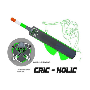 LXINDIA Cricket kit Jaspo CRIC Holic Senior Plastic Cricket Full Size Bat   Soft Cricket Ball Combo