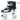 LXINDIA Roller Skates Jaspo Scud Adjustable Quad Roller Skates with PU LED Wheels (Black)